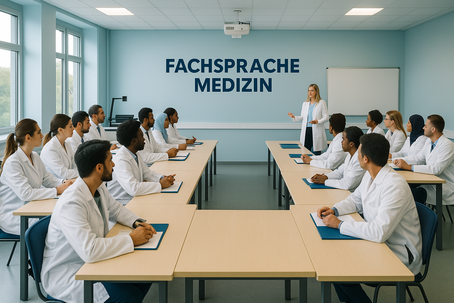 Examen de lenguaje especializado para médicos - preparación en LANES Germany