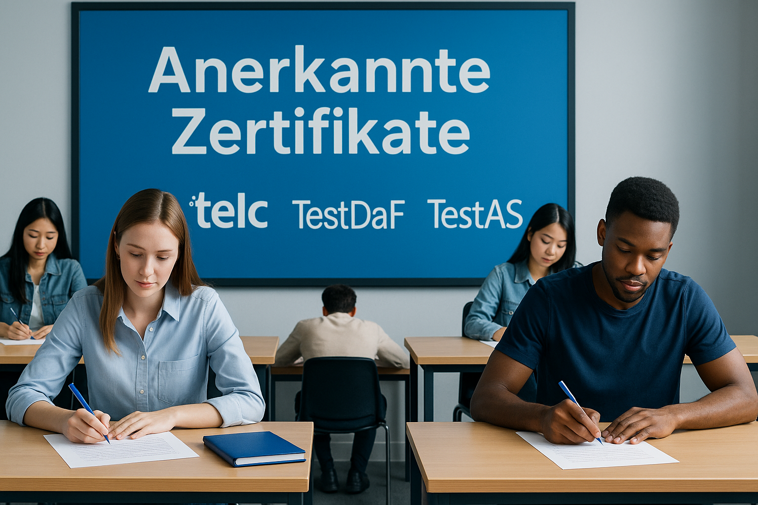 Anerkannte Zertifikate telc und TestDaF